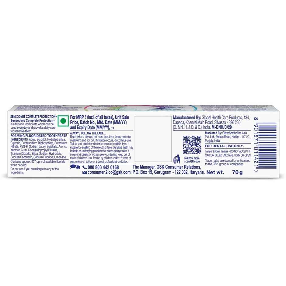 Sensodyne Toothpaste Complete Protection+