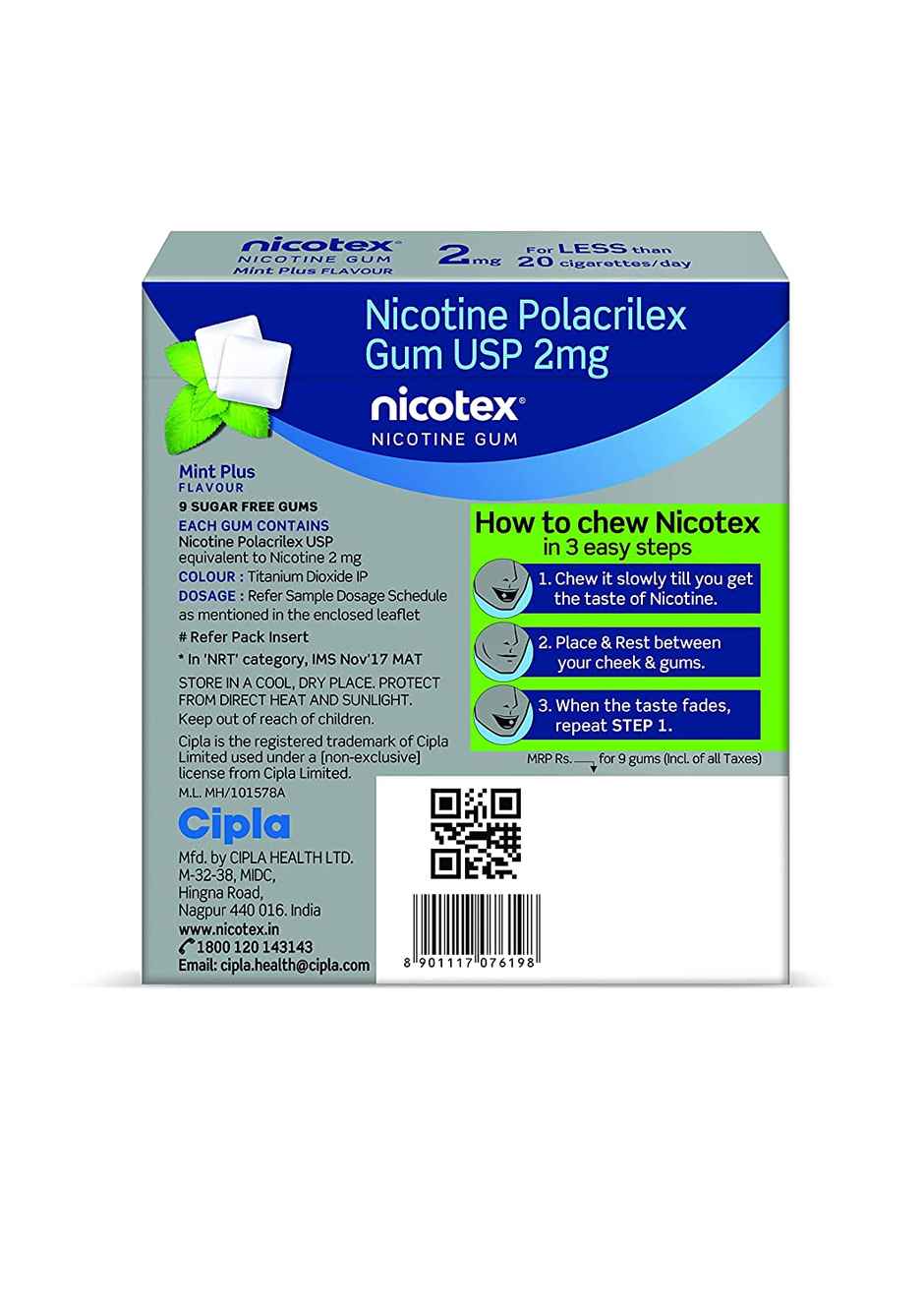 Nicotex Mint Plus 2 Mg Combo