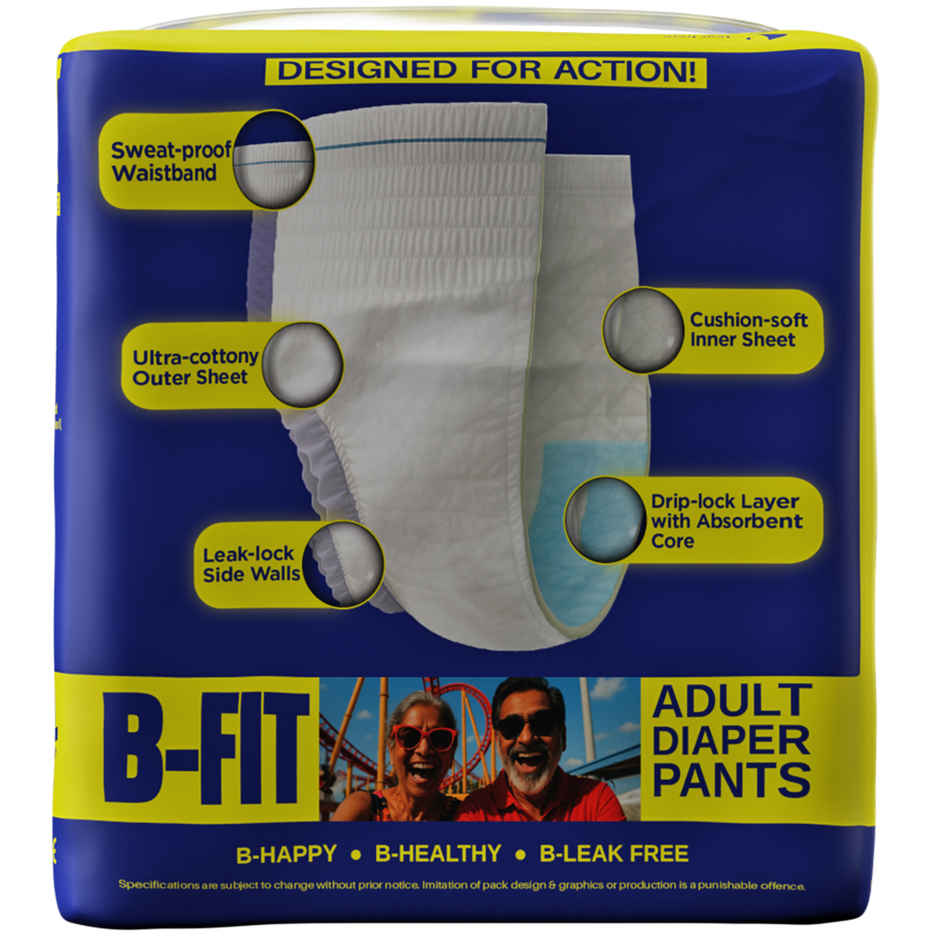 B-FIT Adult Diaper Pant (XL, 30-56") Style