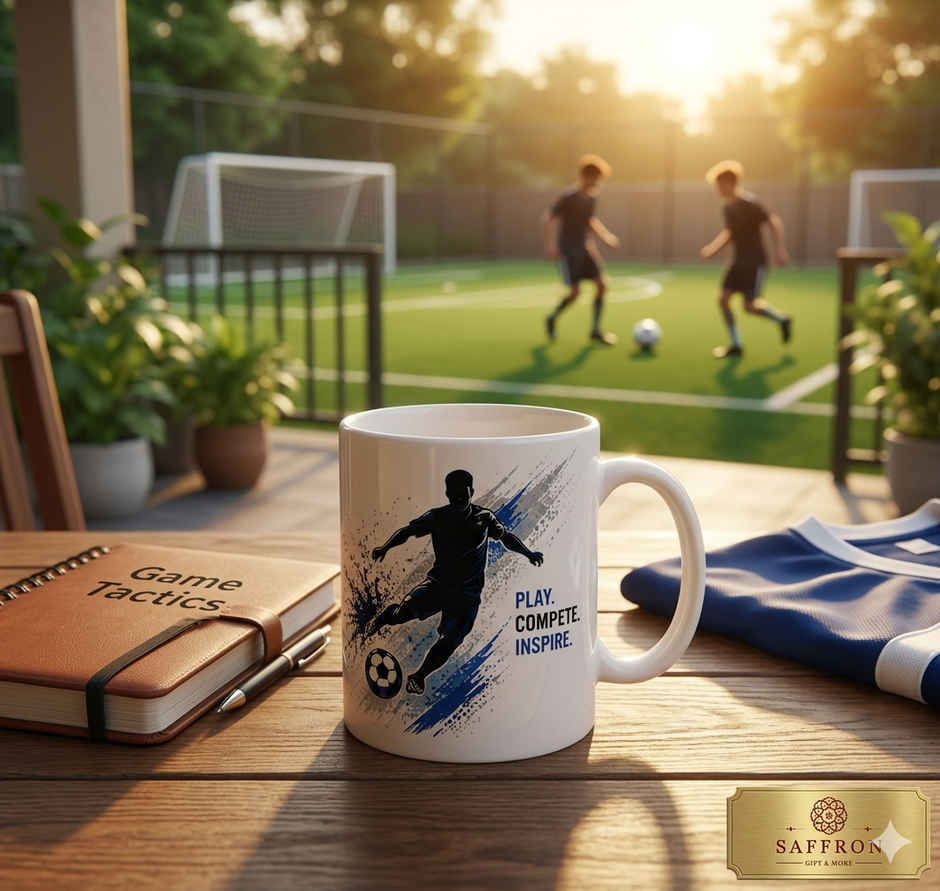 Saffron Ceramic Mug | Football Mug | FIFA World Cup