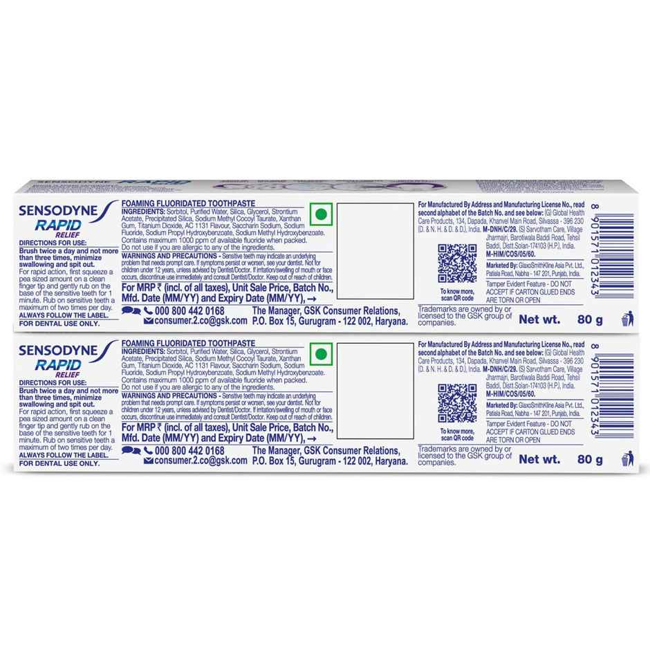 Sensodyne Rapid Relief Sensitive Toothpaste