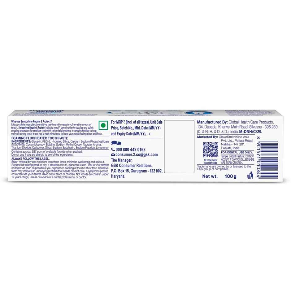 Sensodyne Repair & Protect Sensitive Toothpaste, Upto 3X Stronger Sensitivity Protection