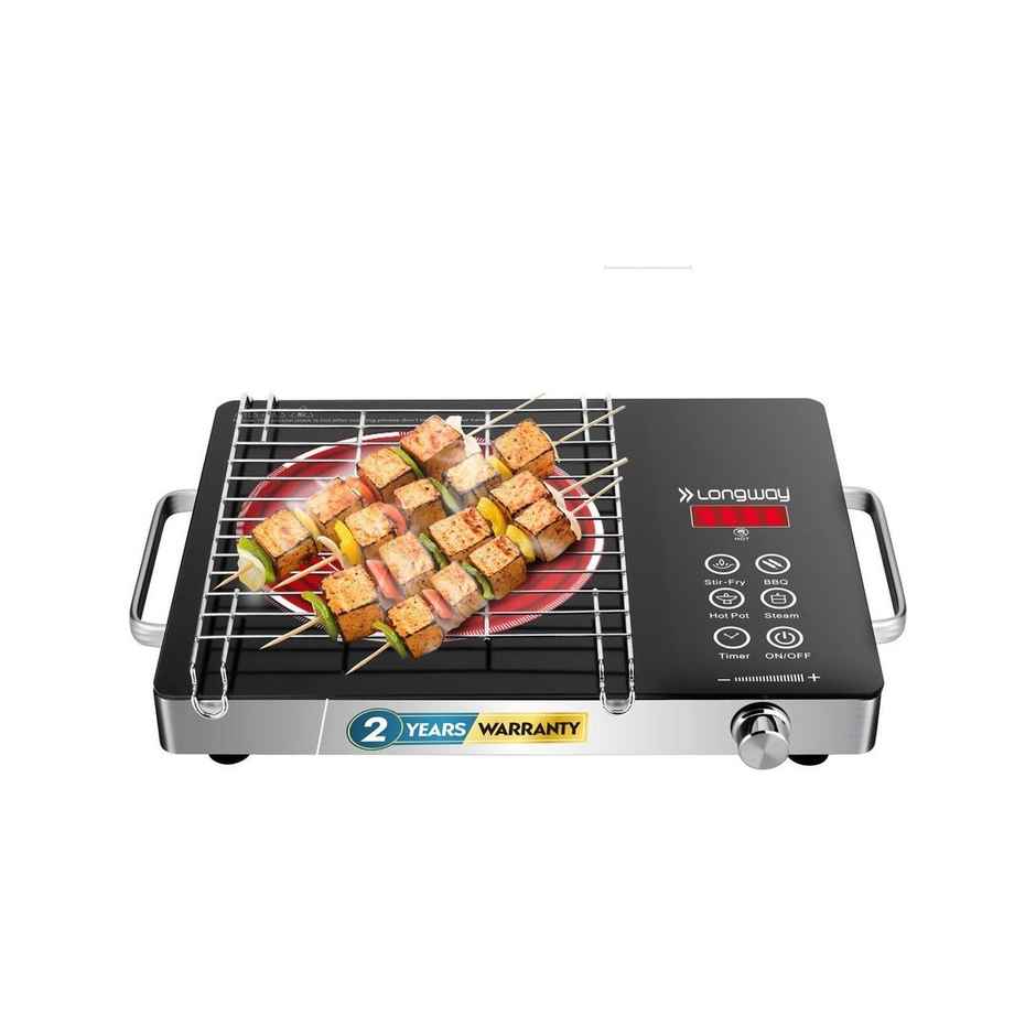 Longway Lumora Pro Infrared Induction Cooktop | Auto Shut Off | Overheat Protect | Black - 2200W