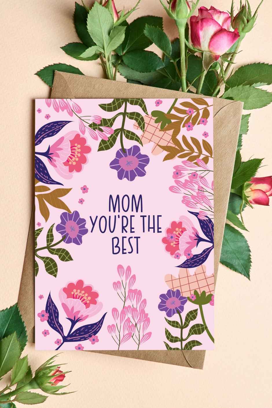 Mom You Are the Best Greeting Card | Vibebling