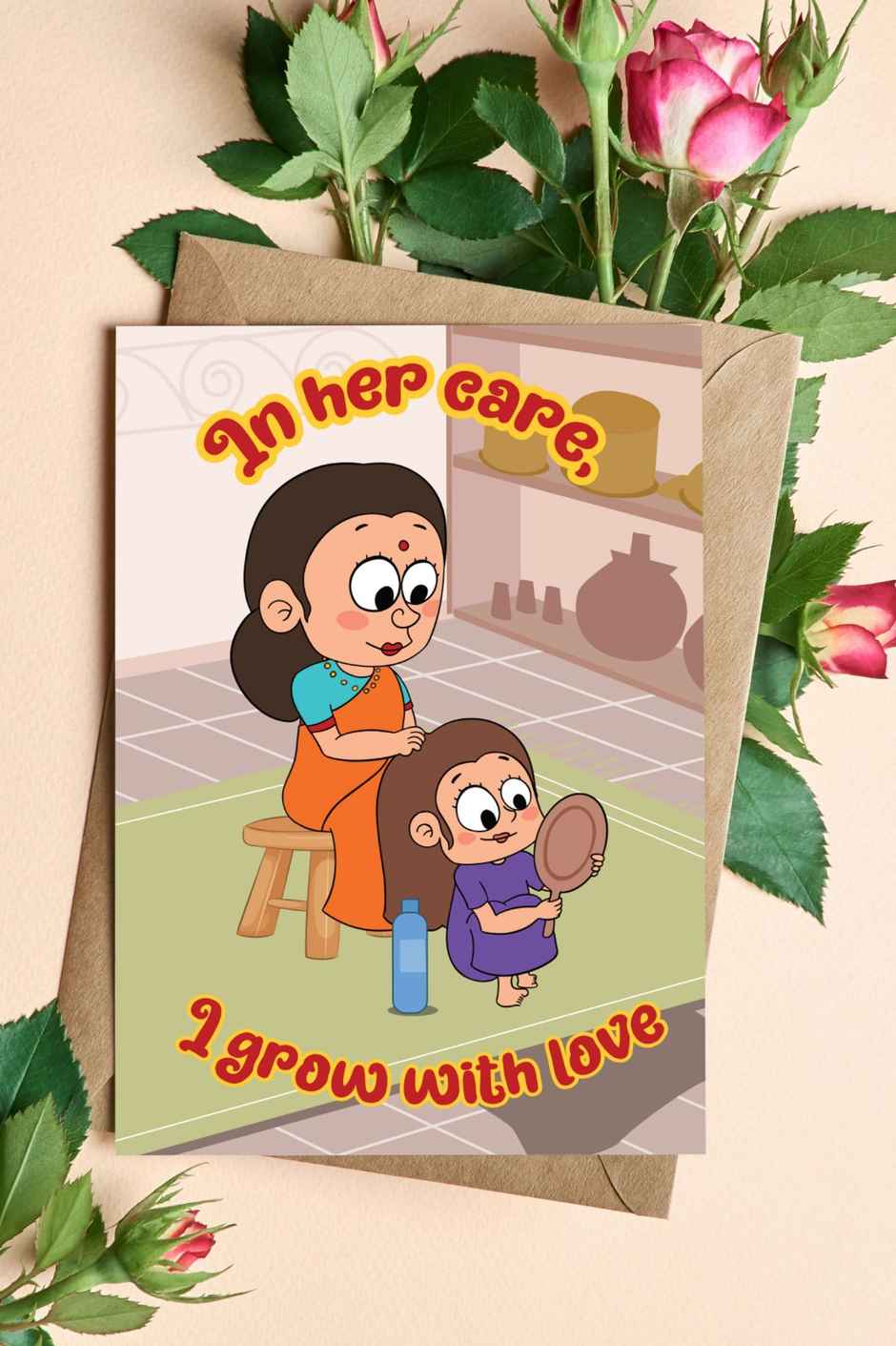 In Her Care Heartfelt Greeting Card | Vibebling