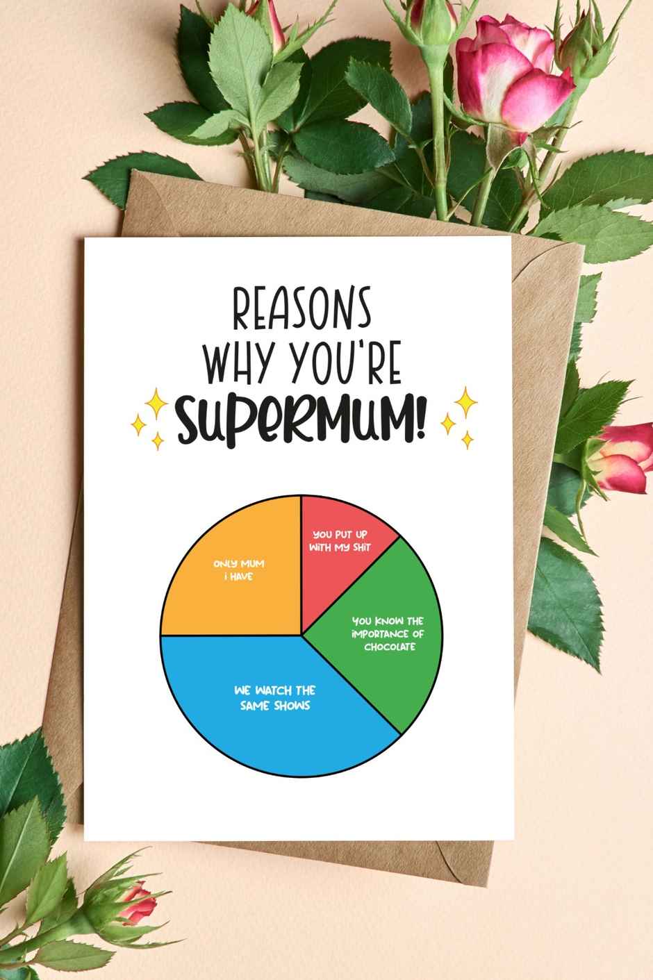 Super Mom Greeting Card | Vibebling