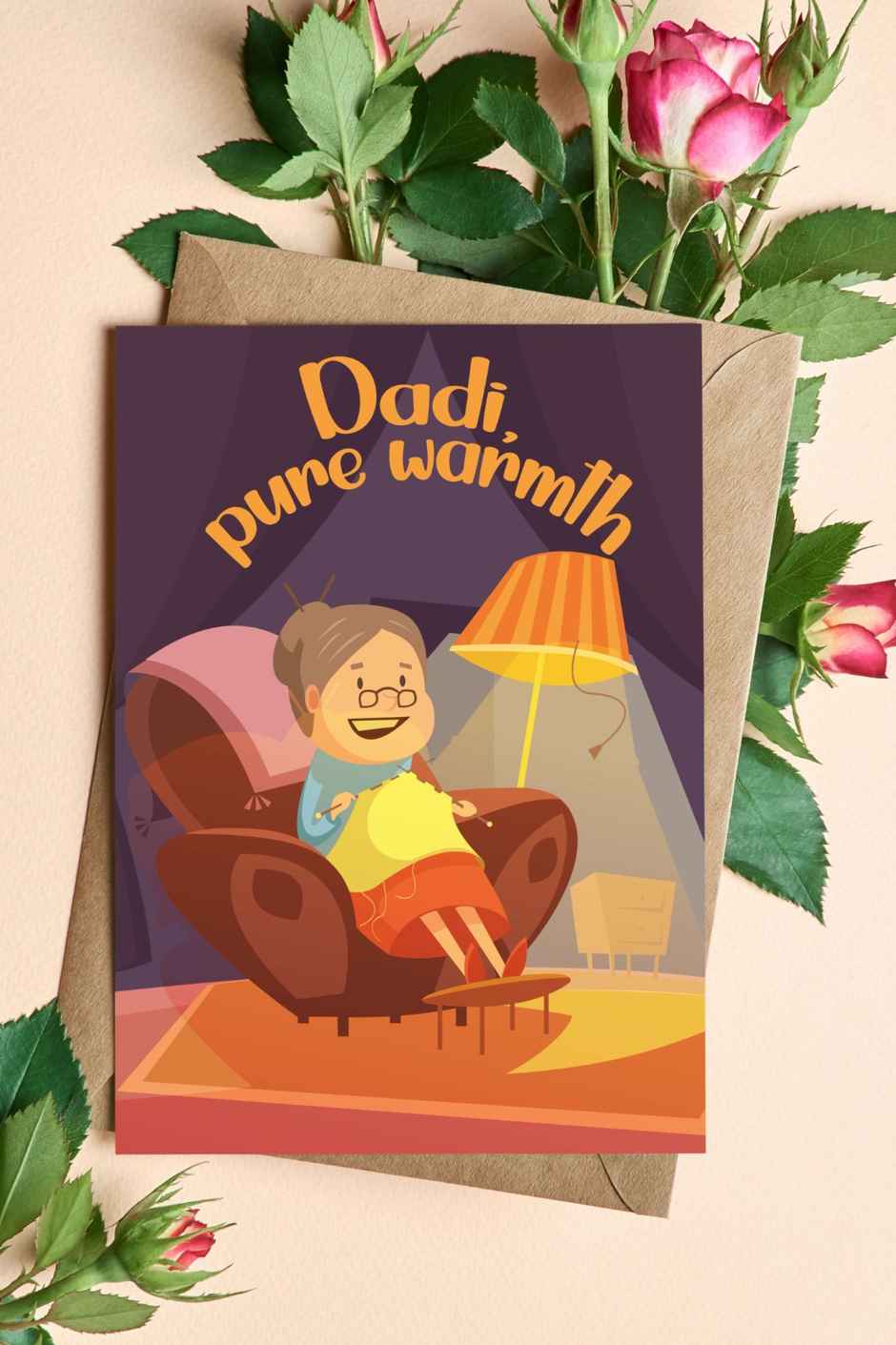 Dadi Pure Warmth Greeting Card | Vibebling