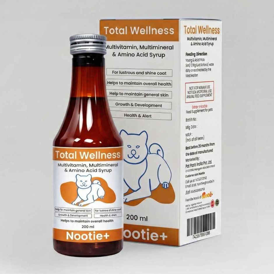 Nootie Total Wellness Multivitamin Dogs & Cats Supplement Syrup