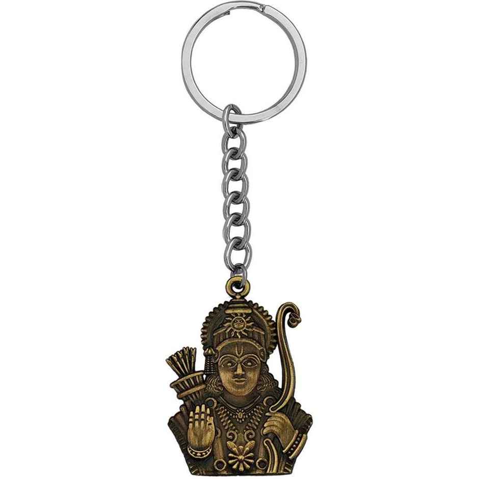 Samsidhi Pooja Lord Shree Ram Double Sided Metal Keychain|Assorted