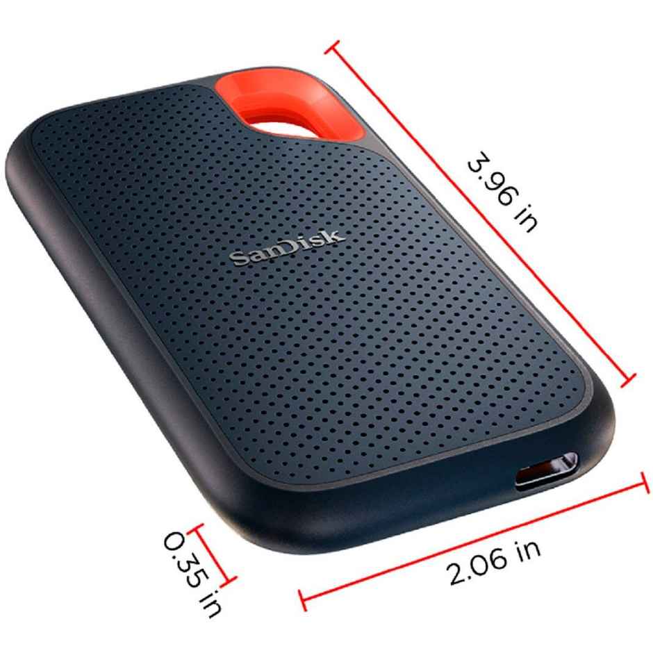 Sandisk Extreme Portable Ssd 1050Mb/S R, 1000Mb/S W, Pc, Mac & Smartphone Compatiable, 2Tb - Black