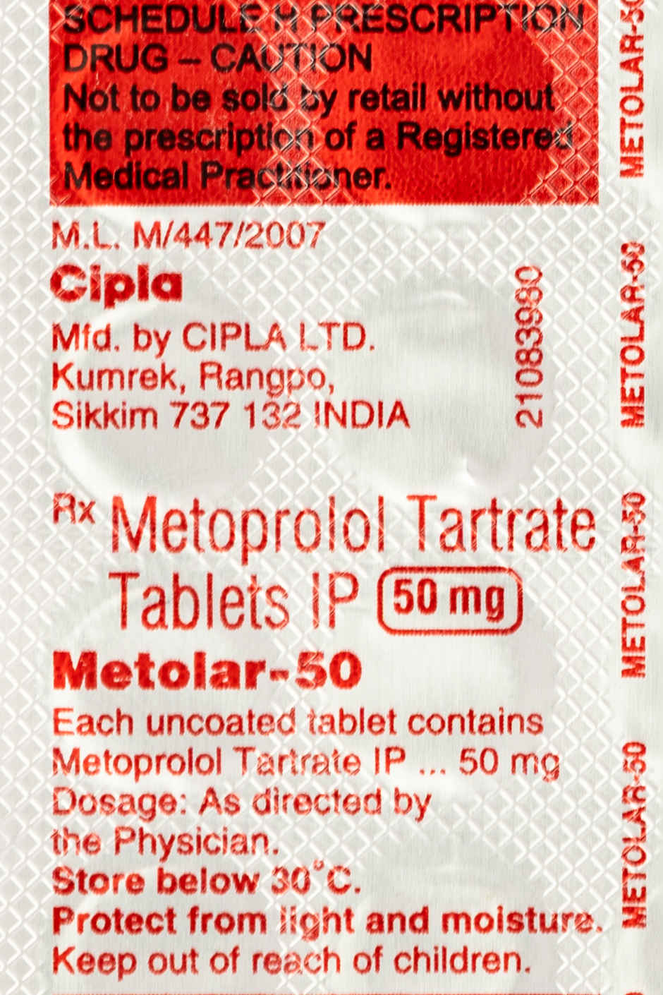 Metolar-50 Tablet
