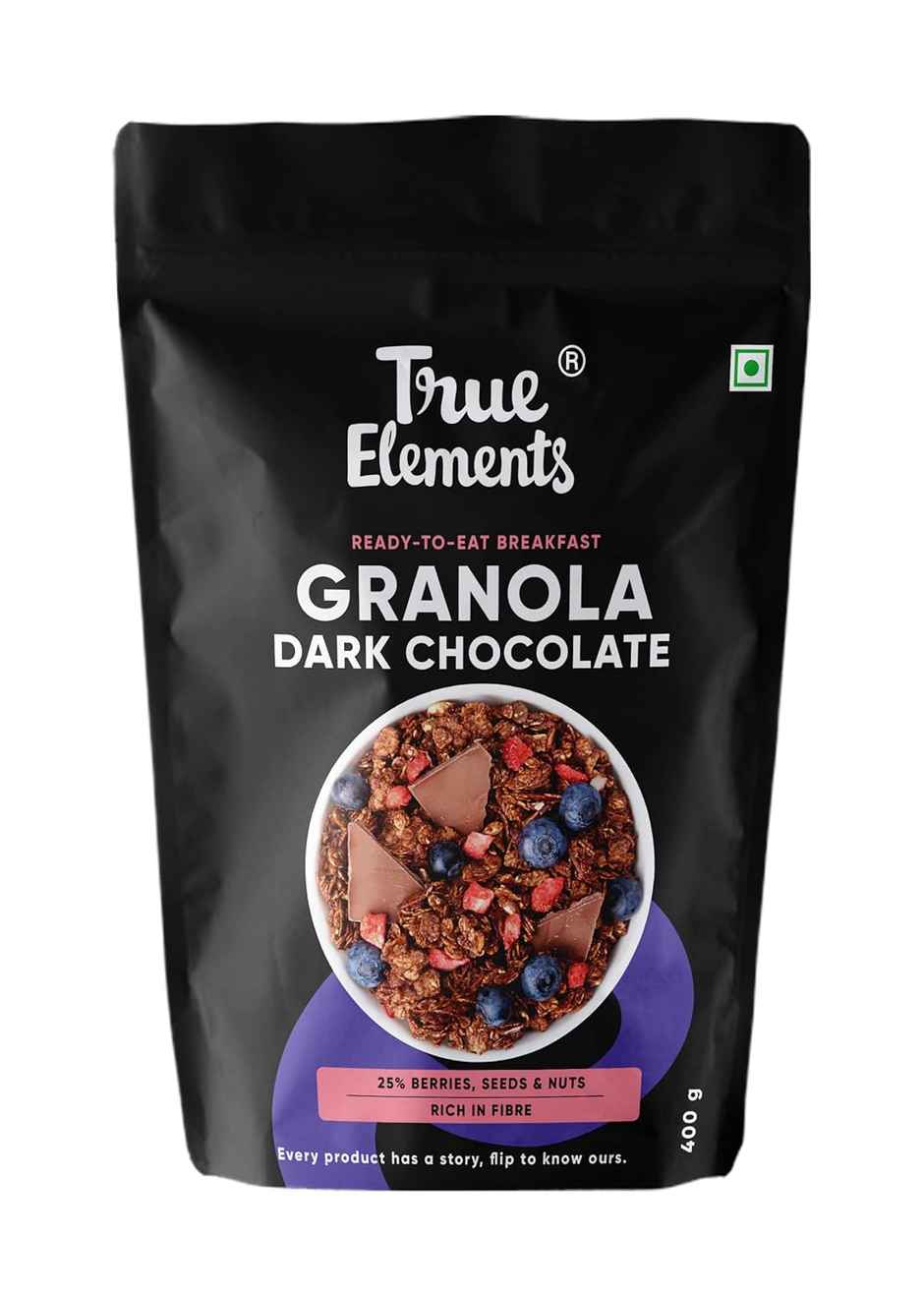 True Elements Granola Muesli Dark Chocolate