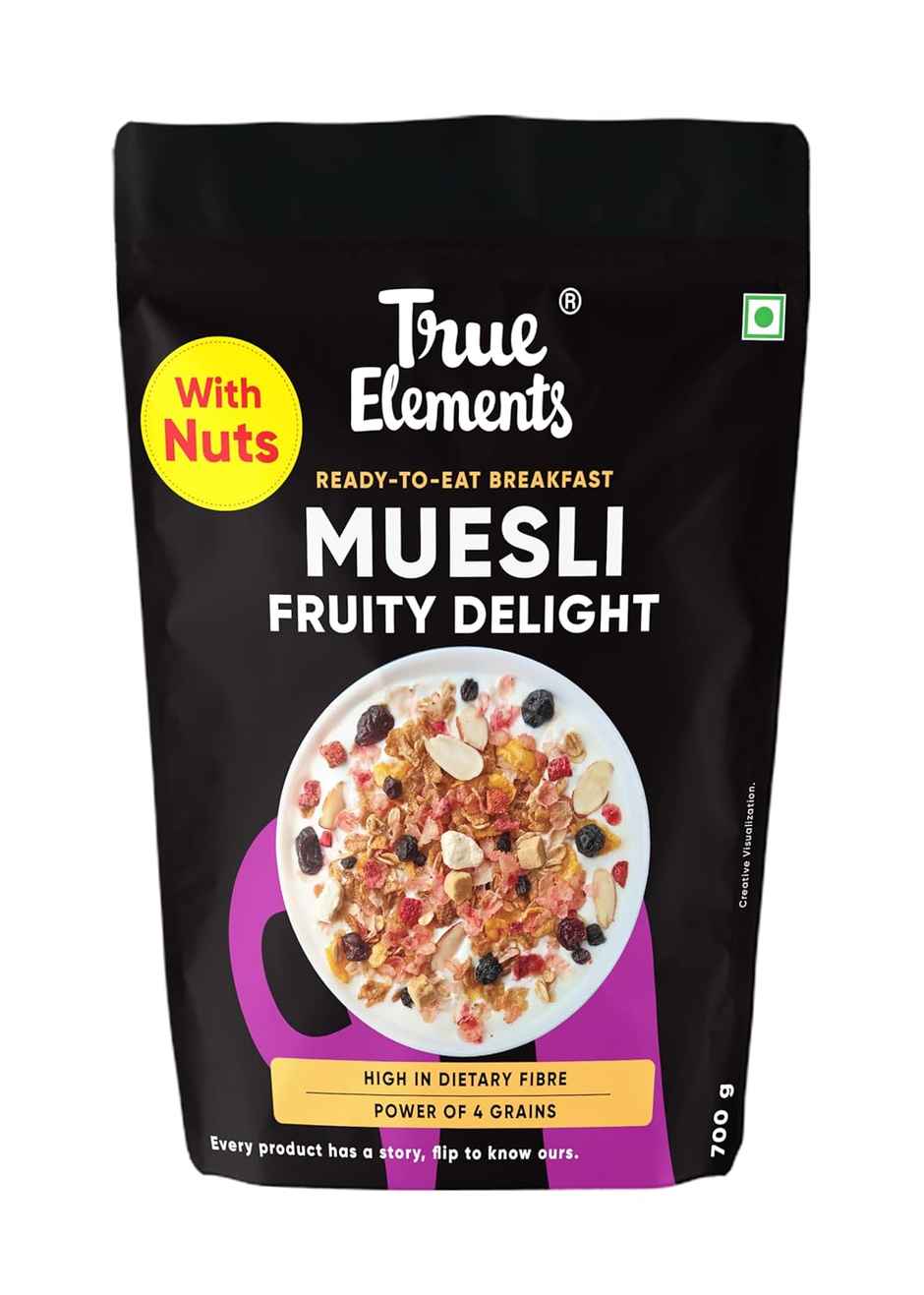 True Elements Muesli Fruity Delight Fruit and Nut Muesli
