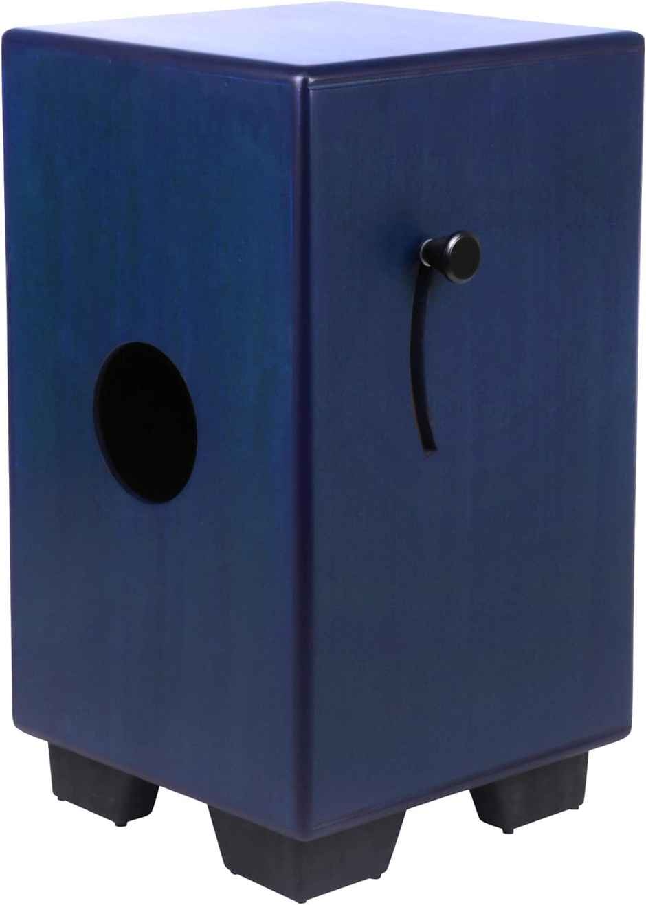 Clapbox Adjustable Snare Cajon Cb40- Blue, Birch Wood (H:50 W:30 L:30) - 3 Internal Snares