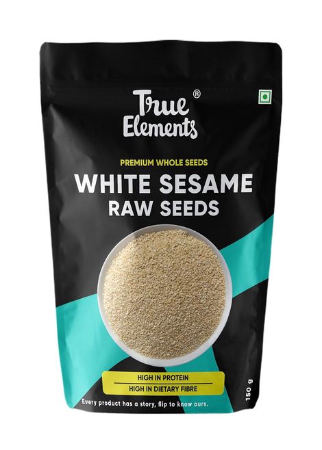 True Elements White Sesame Raw Seeds