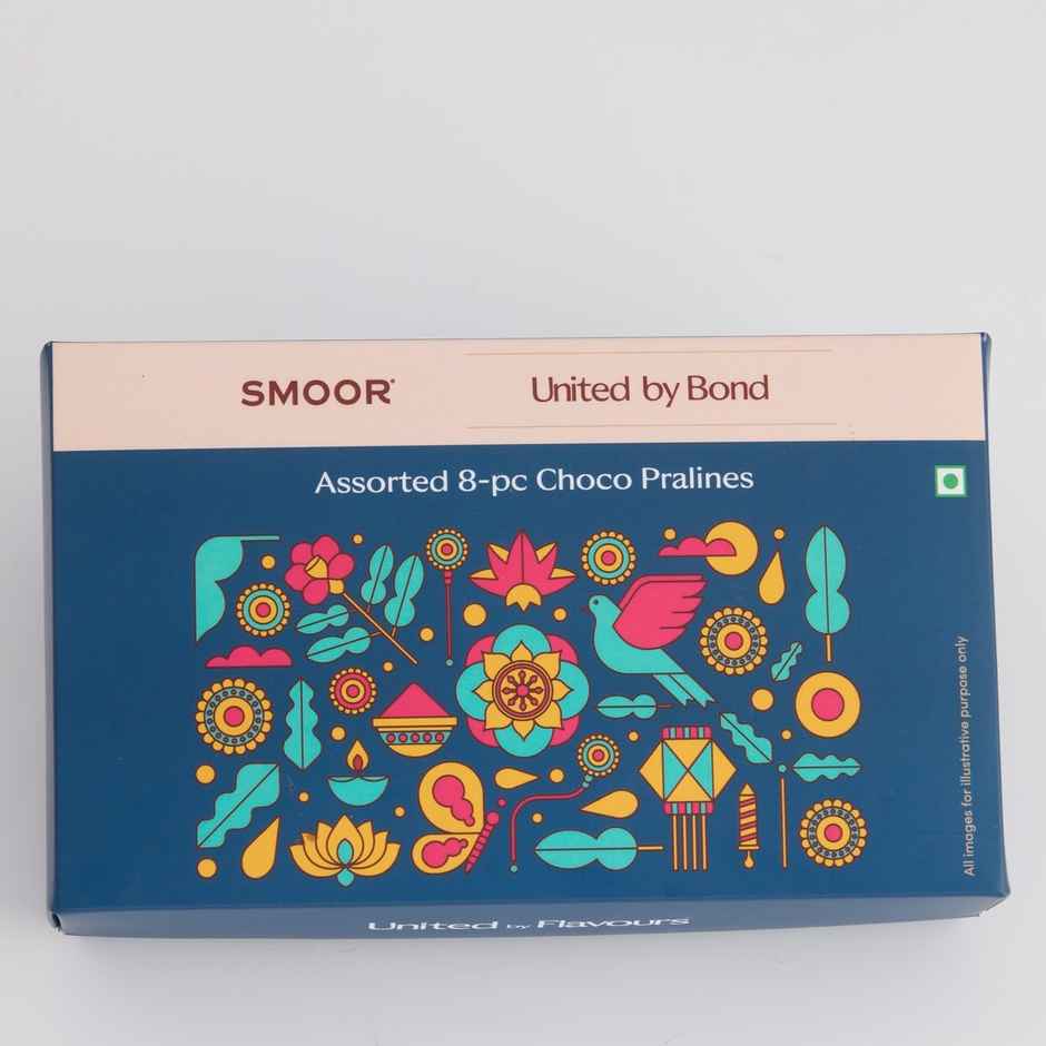 Smoor Luxe Raksha Bandhan Box of 8 Chocolate Pralines