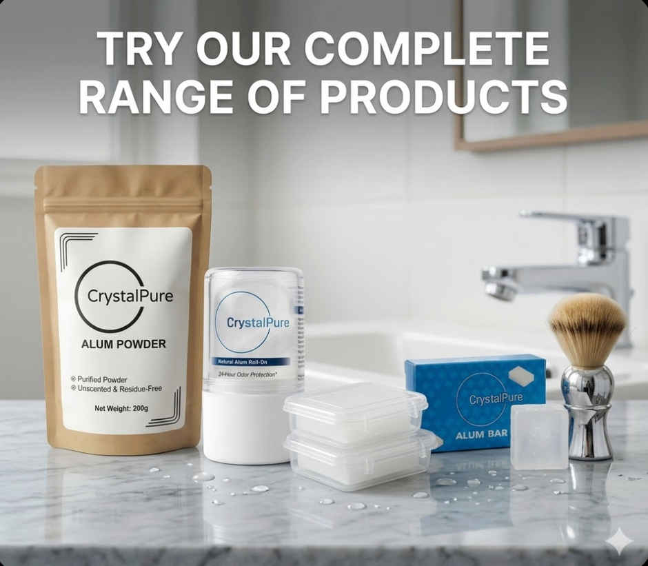 Crystal Pure Duo Alum Deodorant Stones with Travel Case