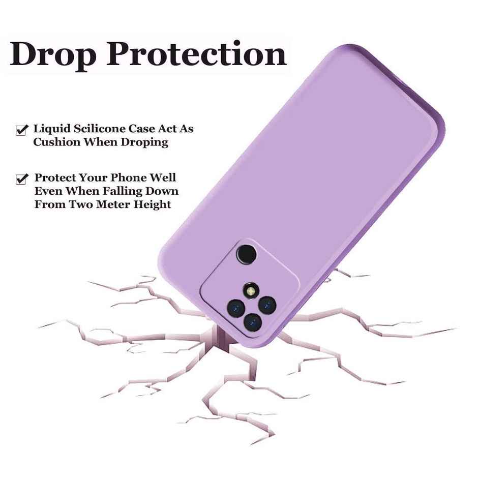 Artistque Case For Redmi 10 / Redmi 10 Power Back Cover - Plain Liquid Silicone Cover