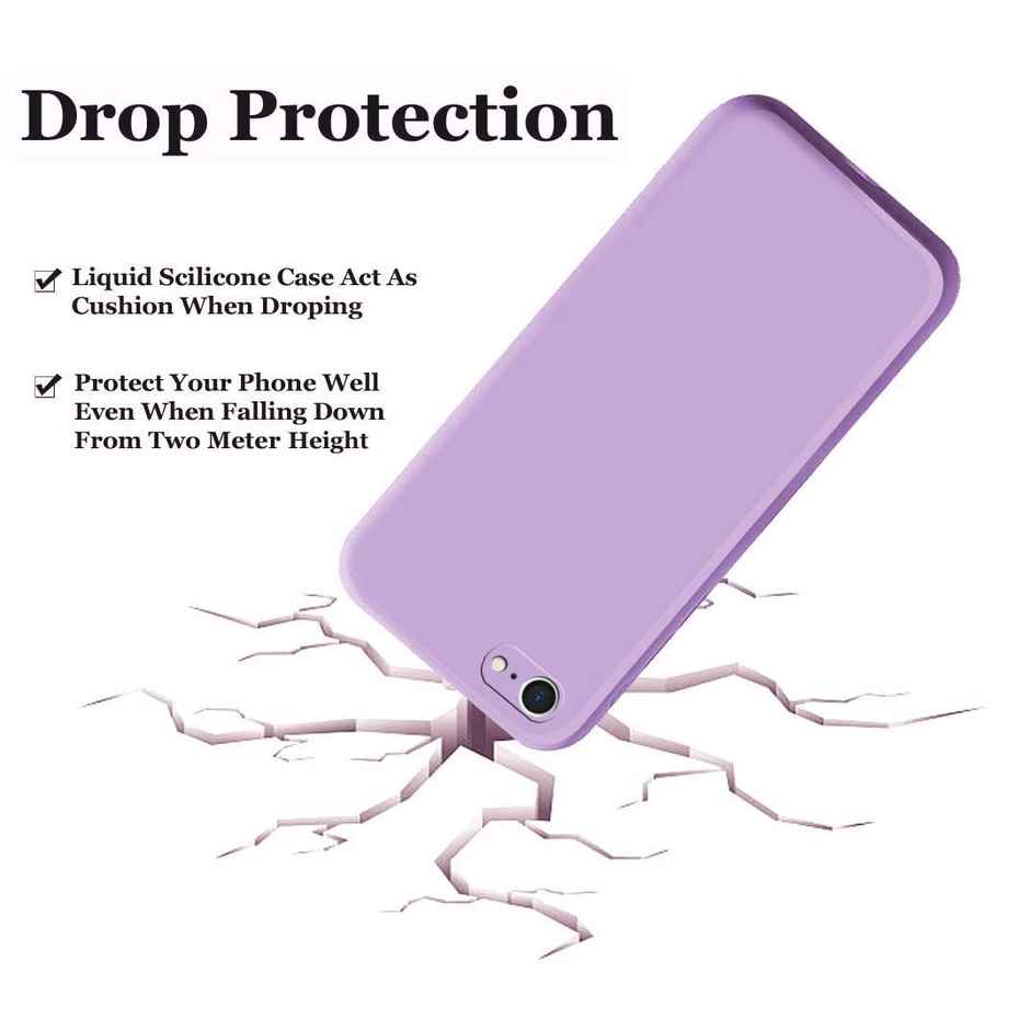 Artistque Case For Iphone 7 / Iphone Se 2020 / Iphone 8 Back Cover - Plain Liquid Silicone Cover