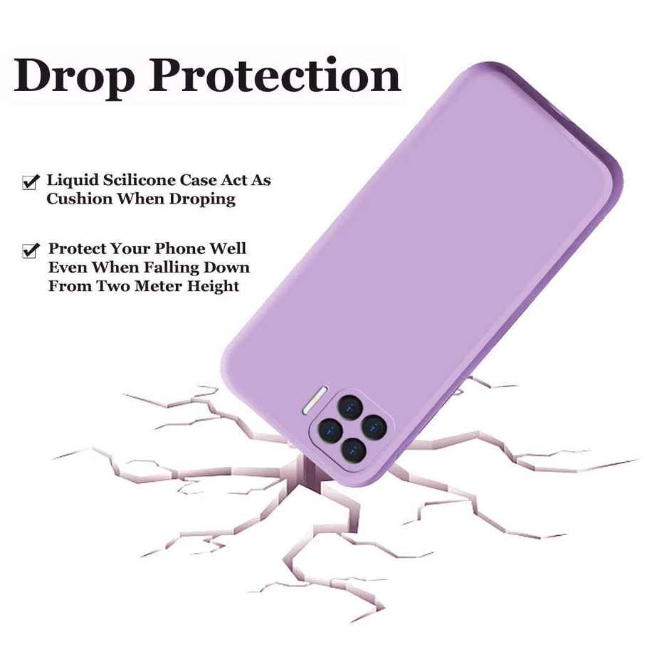 Artistque Case For Oppo F17 Pro / Oppo F17 Pro Back Cover - Plain Liquid Silicone Cover