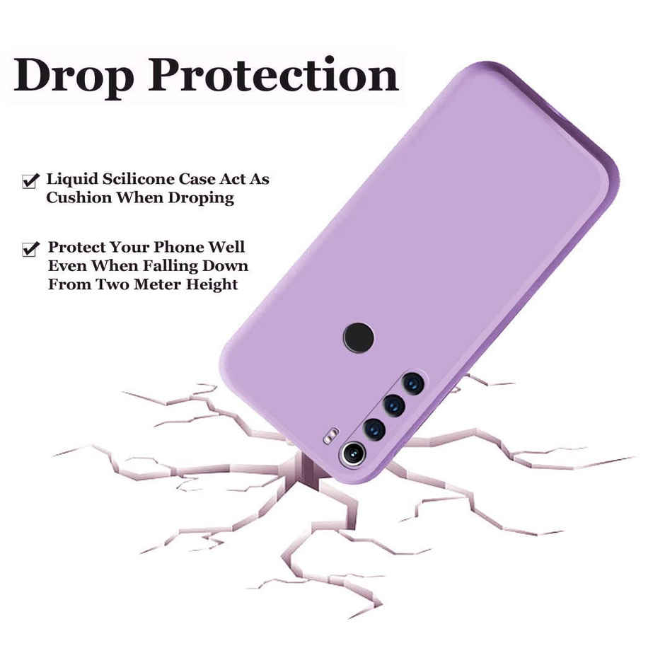 Artistque Case For Xiaomi Redmi Note 8 Back Cover - Plain Liquid Silicone Cover
