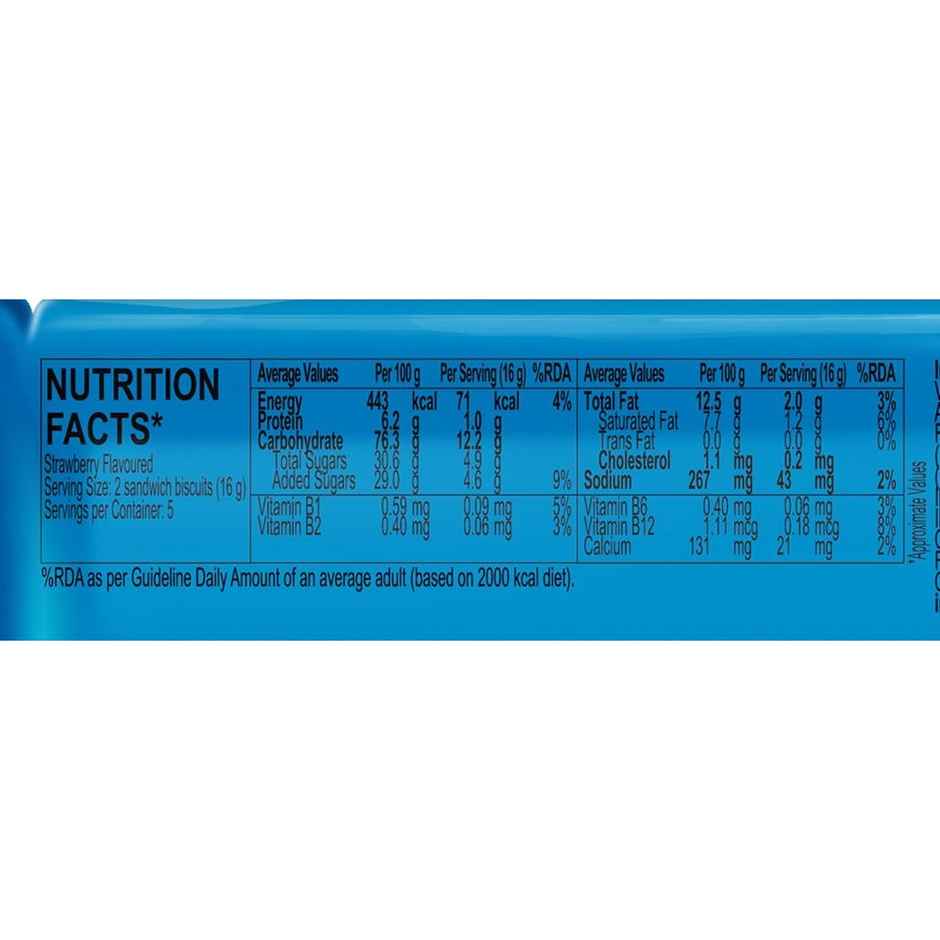 Jam O'Jam Strawberry Flavoured Sandwich Biscuits