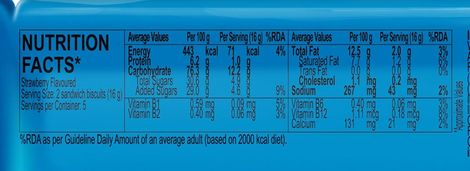 Jam O'Jam Strawberry Flavoured Sandwich Biscuits