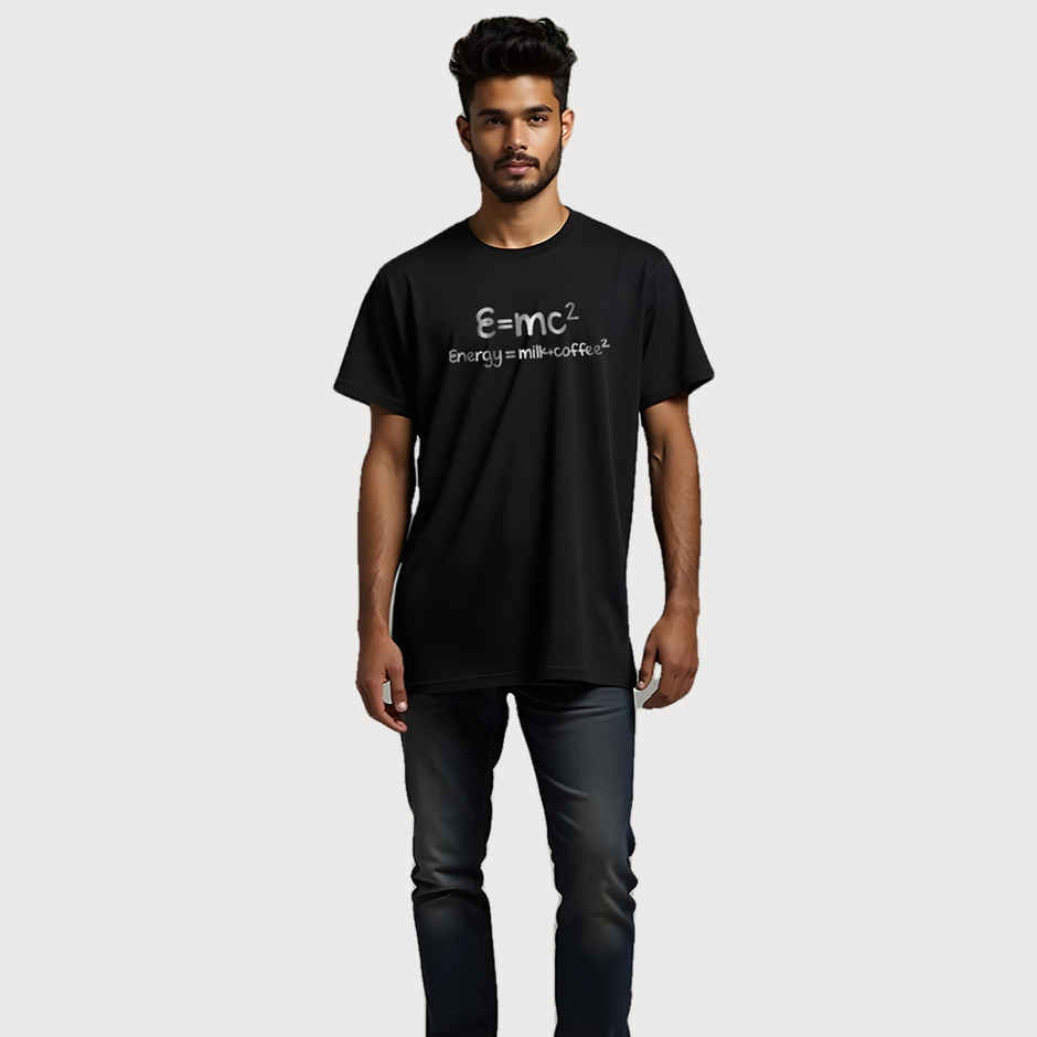 Mad Over Print Men's E Mc2 T-shirt | Black - M