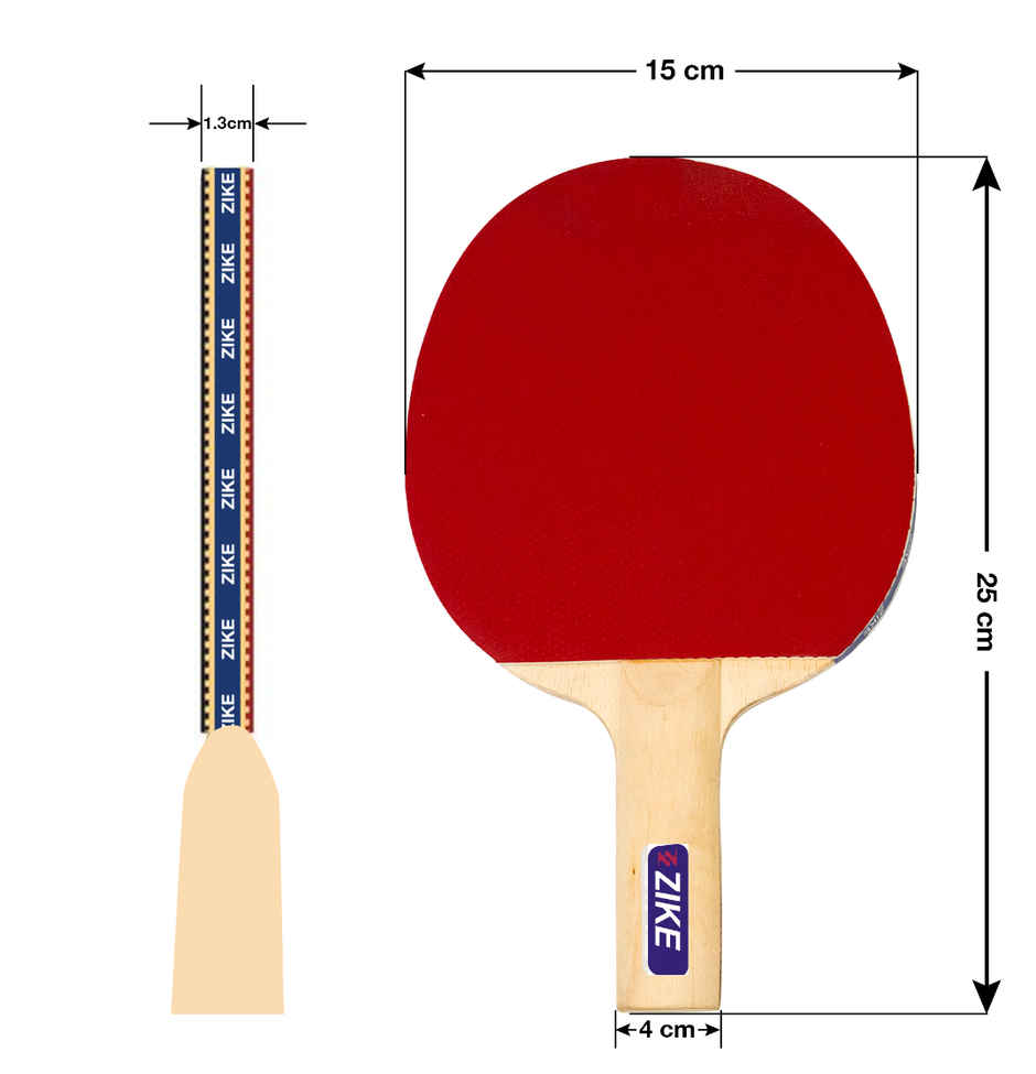 Zike 1 Star Table Tennis Set (2 Racquets & 3 Balls) assorted