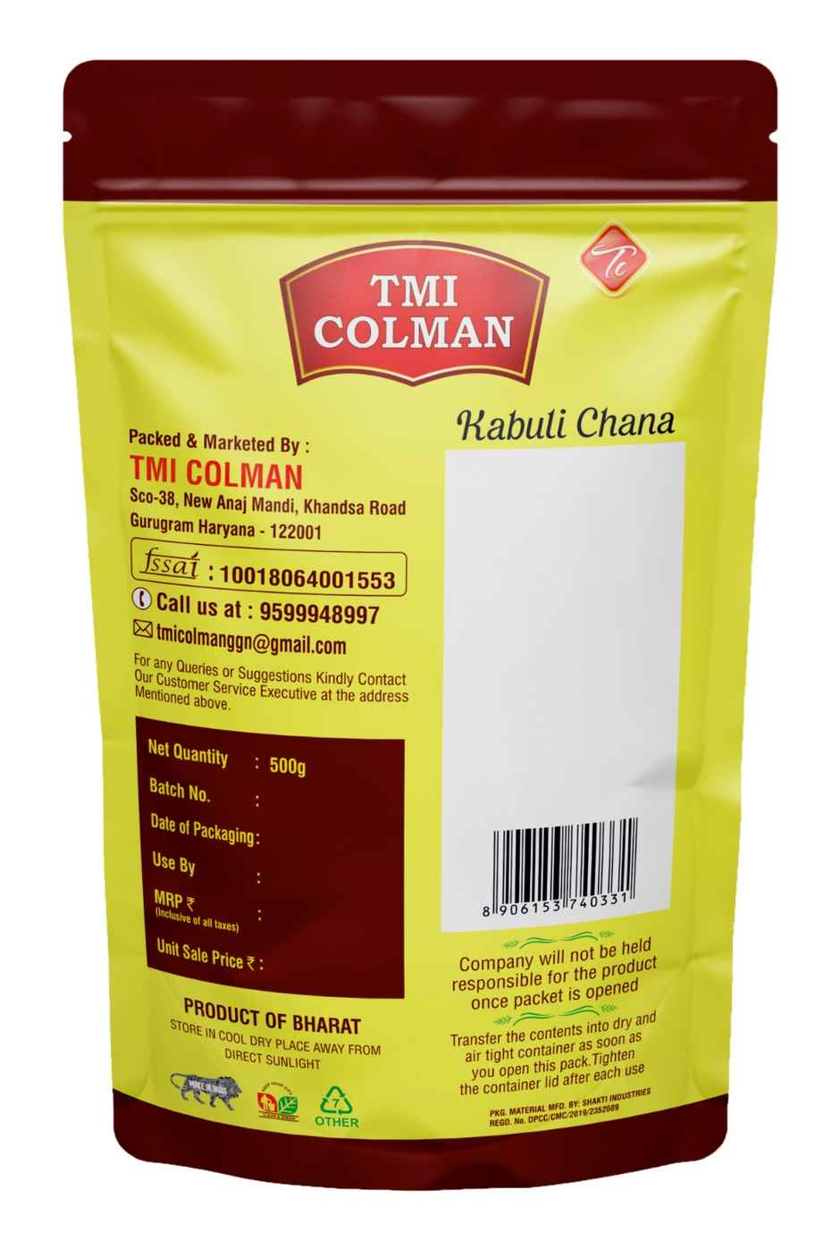 TMI COLMAN Kabuli Chana