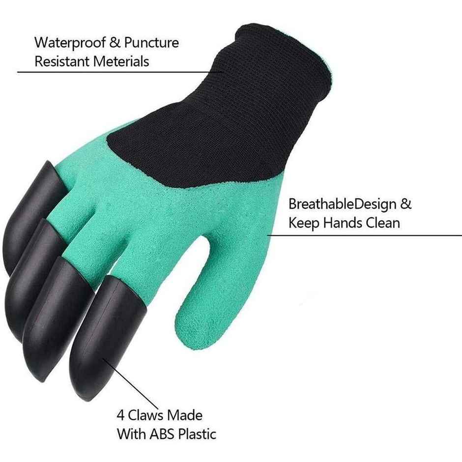 Daluci Heavy Duty Garden Gloves With Abs Claws For Pruning and Digging | 1 Pair