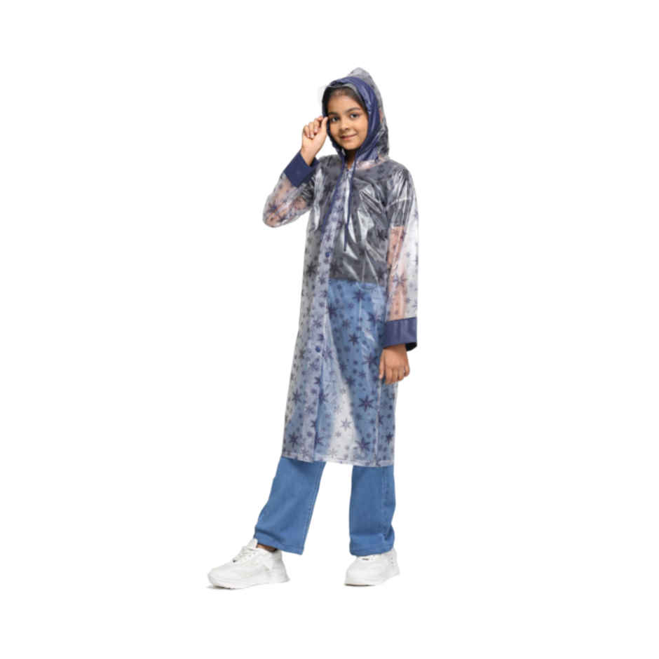 Citizen Kids PVC Series Frozen Printed Long Coat with Zip