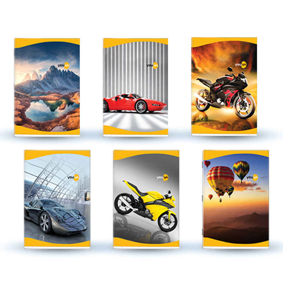 Navneet Youva Soft Bound Single Line 276 Pages Long Notebook A4 size 21 cm X 29.7 cm