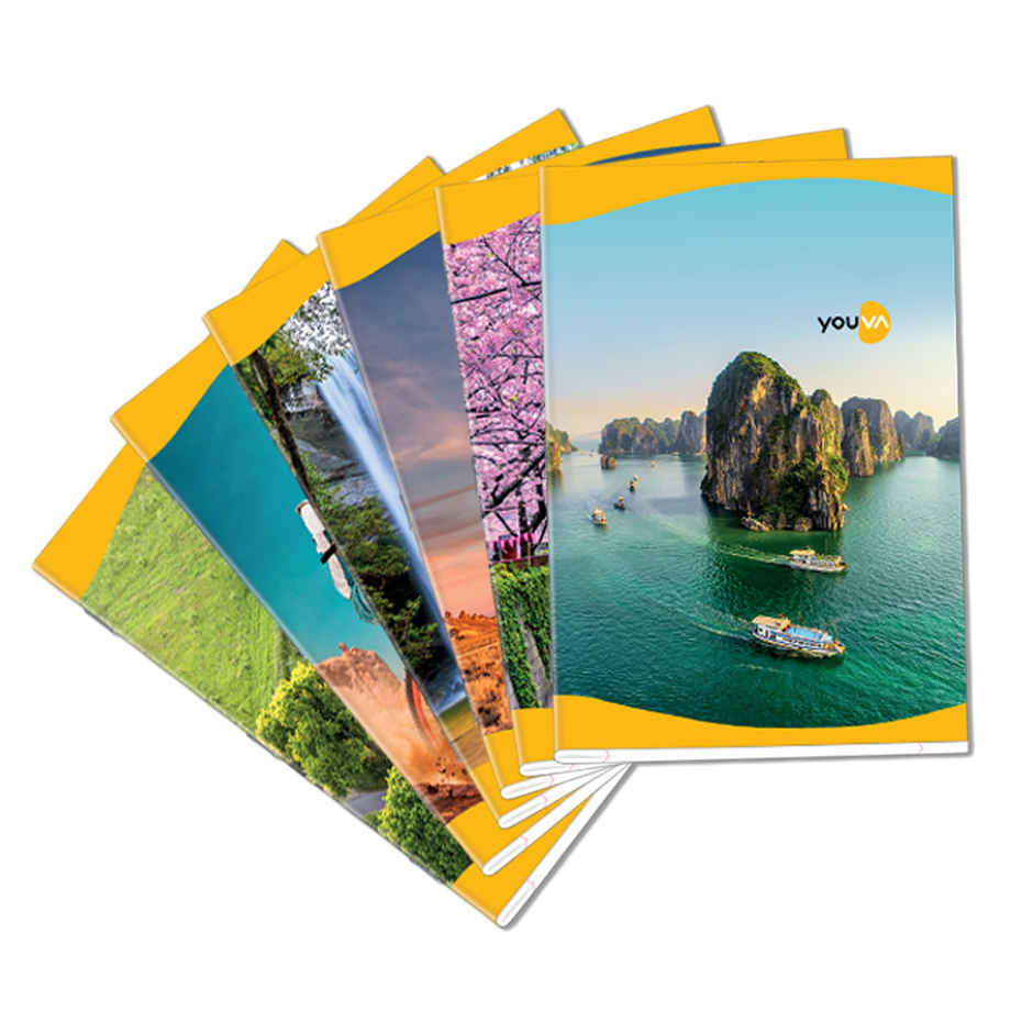 Navneet Youva Soft Bound Single Line Long Notebook 172 Pages 21 cm X 29.7 cm Combo