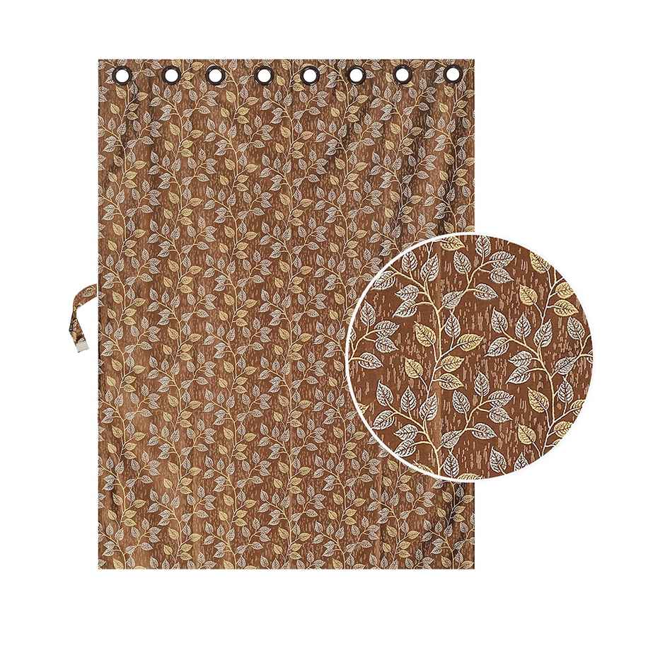 Antzco Light Brown Printed Window Curtain 5ft x 4ft Pack of 2 WC 08 2 PCS ITEM CODE (454811)