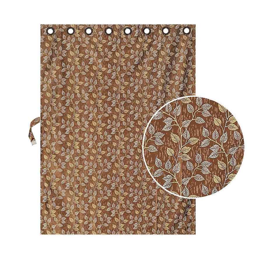 Antzco Light Brown Printed Window Curtain 5ft x 4ft Pack of 2 WC 08 2 PCS ITEM CODE (454811)