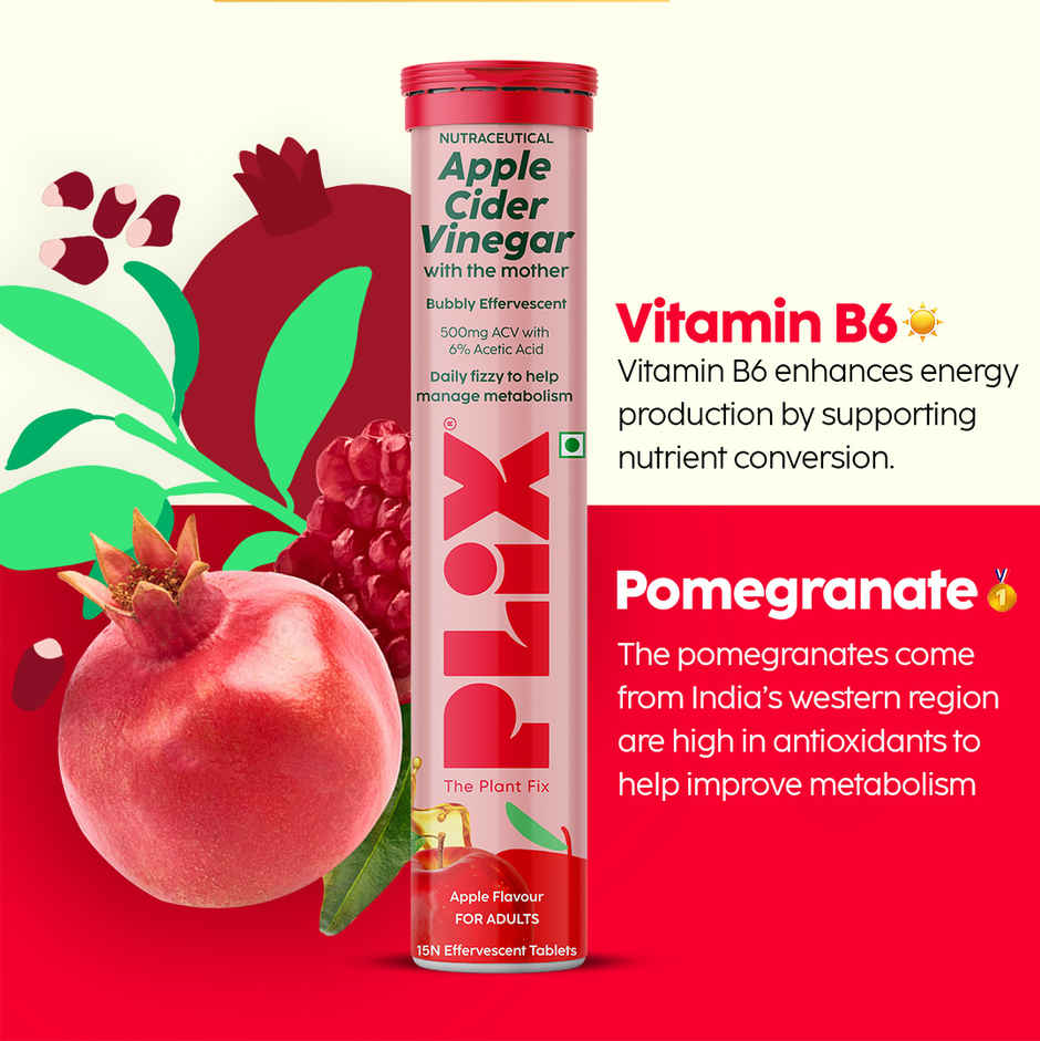 Plix The Plant Fix Apple Cider Vinegar | Multi-flavour (Pack of 4)