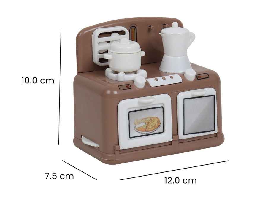 Anz Toy Brown Kitchen Mini Oven Ph 9412