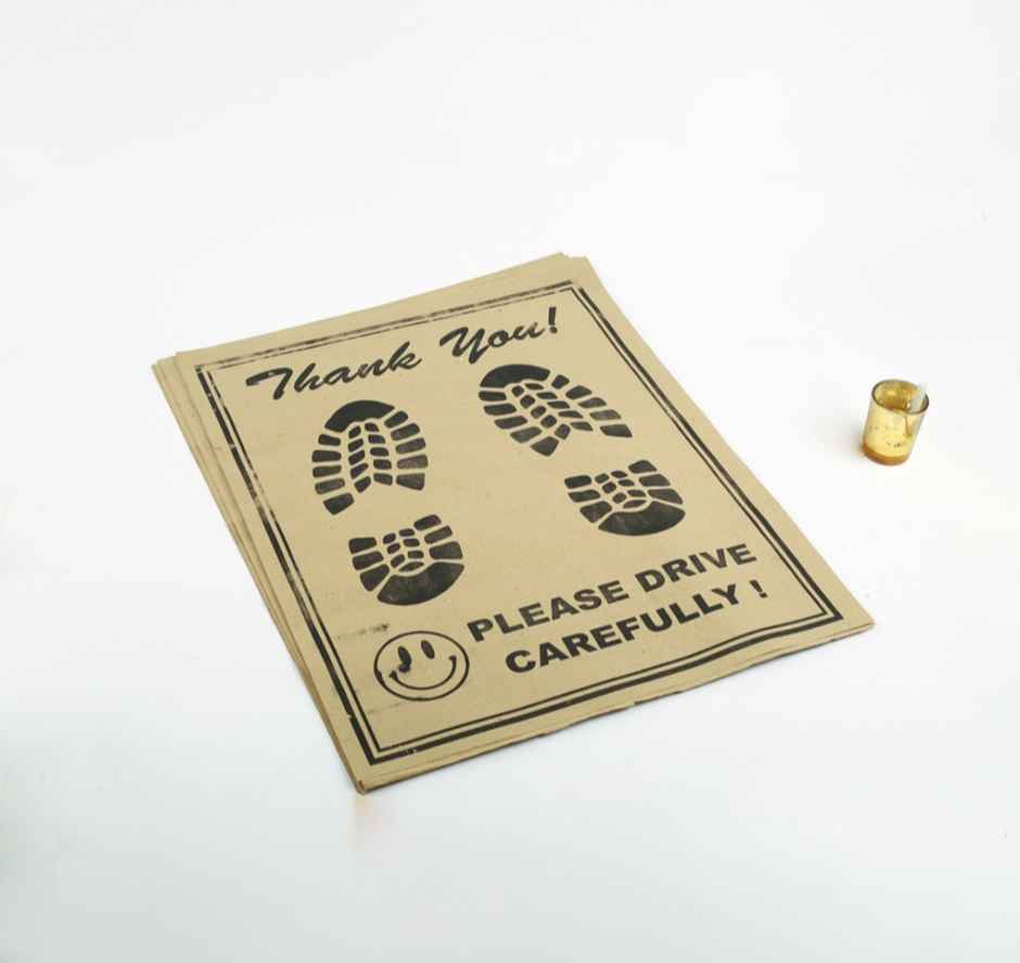 Motorzee Disposable Car Paper Mats | High-Density Anti-Slip Paper Floor Mat | 44 x 54 cm