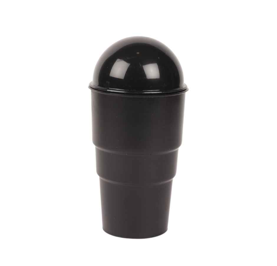 Motorzee Plastic Car dustbin Black Car Trash Bin Car Trash Can