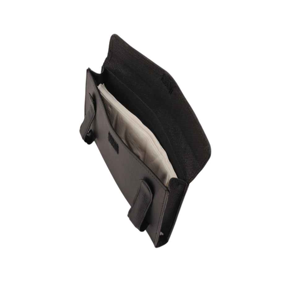 Motorzee Car Tissue Holder with Tissues Elegant PU Leather Tissue Paper Holder for Car