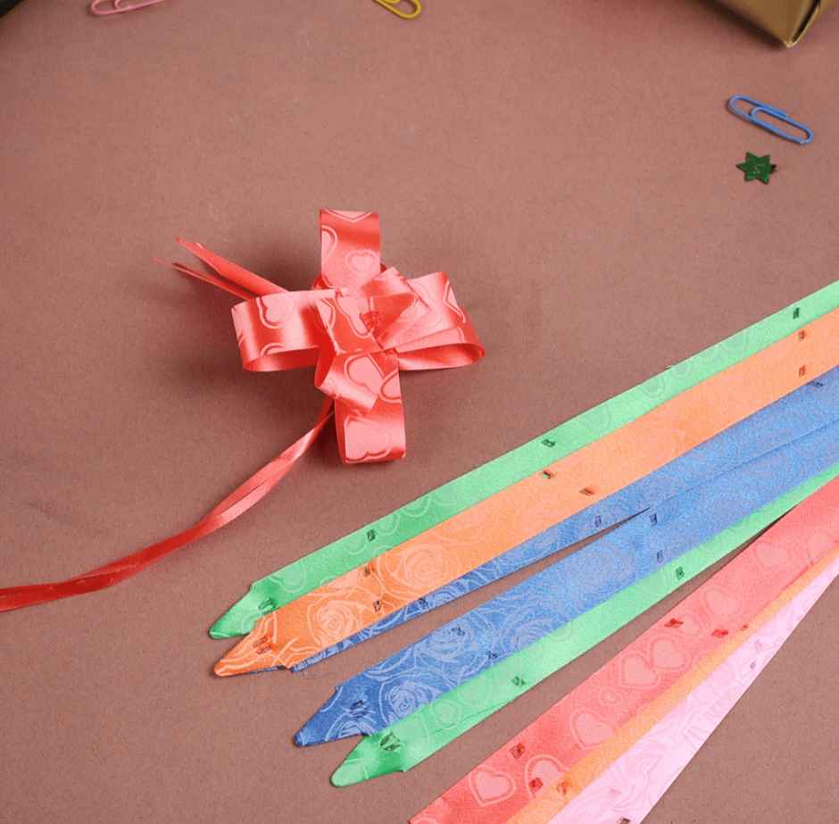 Paperbees Large Size Organza Pull ribbion Bow Flower Ribbon
