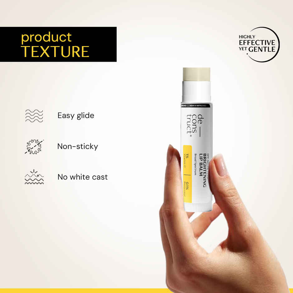 Deconstruct Brightening Lip Balm SPF 50 | Vitamin C & Resorcinol | Moisturizes & Brightens