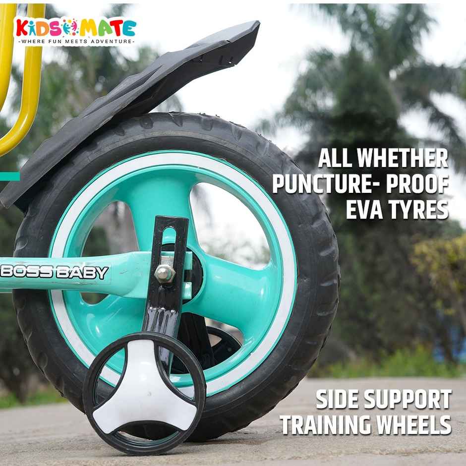 Kidsmate Lite Rider Balance Cycle with Adjustable Seat & Bell for Kids | Sea Green