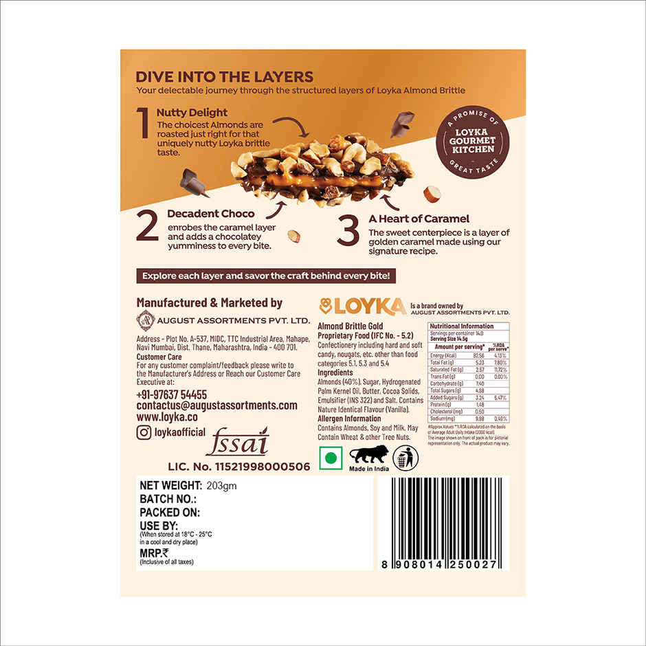Loyka Almond Brittle Classic Box