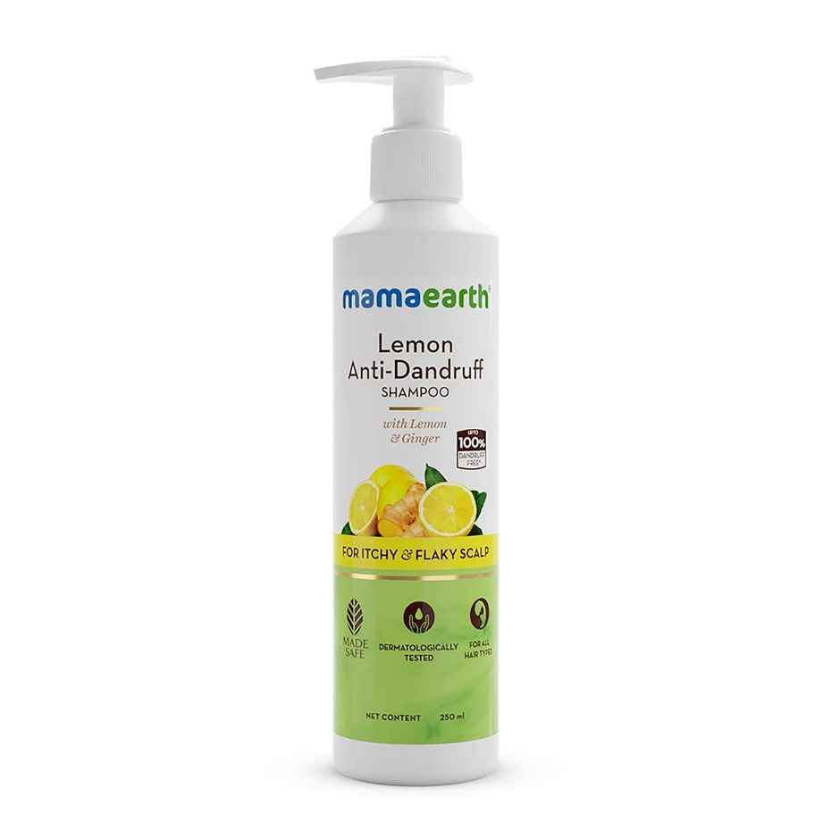 Mamaearth Lemon Anti Dandruff Shampoo With Lemon & Ginger For Itchy & Flaky Scalp
