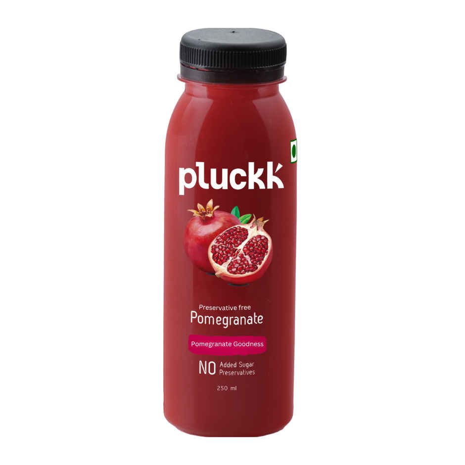  Pluckk Cold-Pressed Pomegranate Fruit Juice | No Added Sugar | No Preservatives | Rich in Vitamin E Combo 