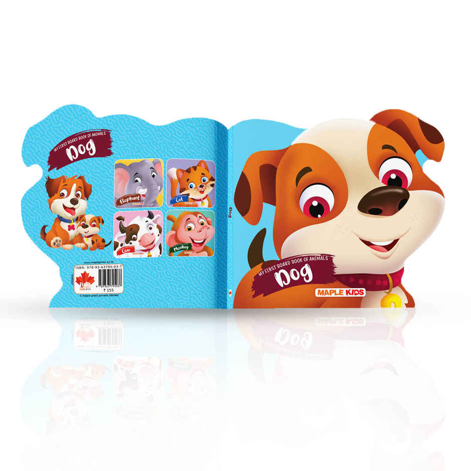 My First Board Book Animals | Dog | Die Cut Board Book for Kids | Shaped Board Books | Age 2+
