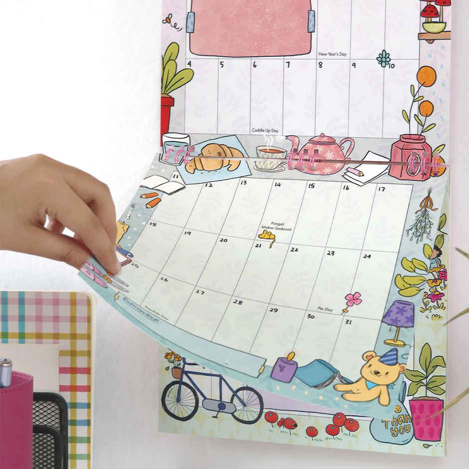 2026 Everyday Happy Wall Calendar