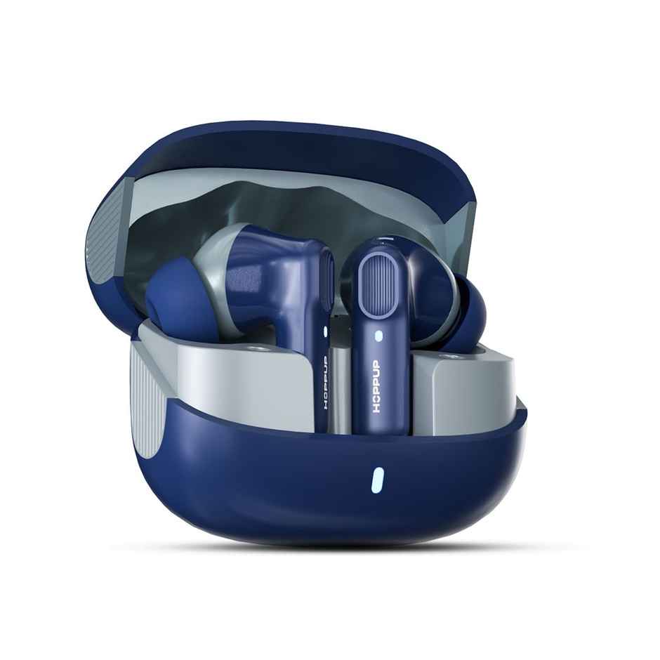 Hoppup Airdoze Rebellion Earbuds With 4 Mic Enc,13Mm Drivers, 50H Playtime(Blue,Grey,True Wireless)